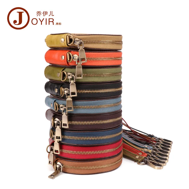 Cute Little Zero Wallet Vintage Genuine Leather Round Storage Headband Layer Cowhide Casual Handheld Small Wallet