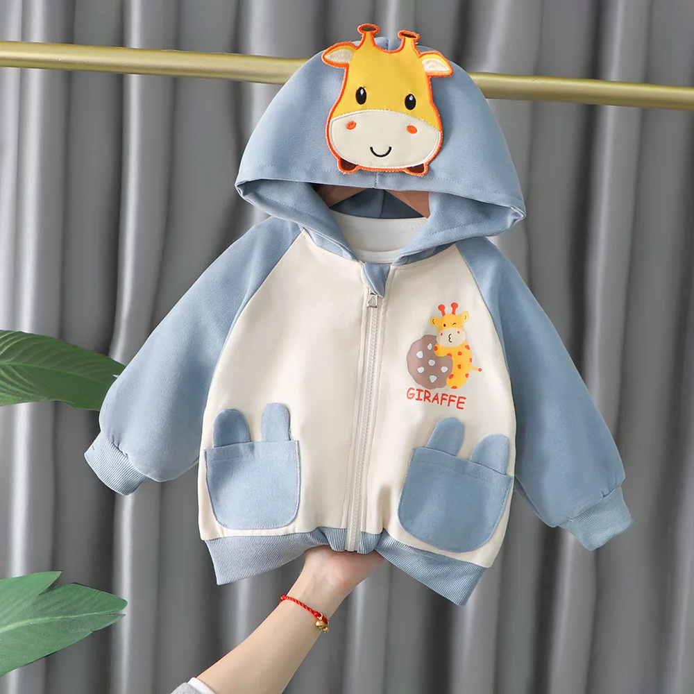 

Коллекция 2022 года, весенне-осенняя куртка Динозавр для малышей куртка для малышей Детский костюм комплекты одежды для маленьких мальчиков ...