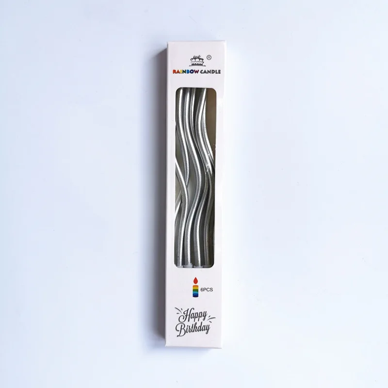 

6 шт./компл. изогнутые свечи для торта на день рождения, детский душ, раскрытие пола, украшение для кекса, топперы для свечей, украшение для свадебной вечеринки