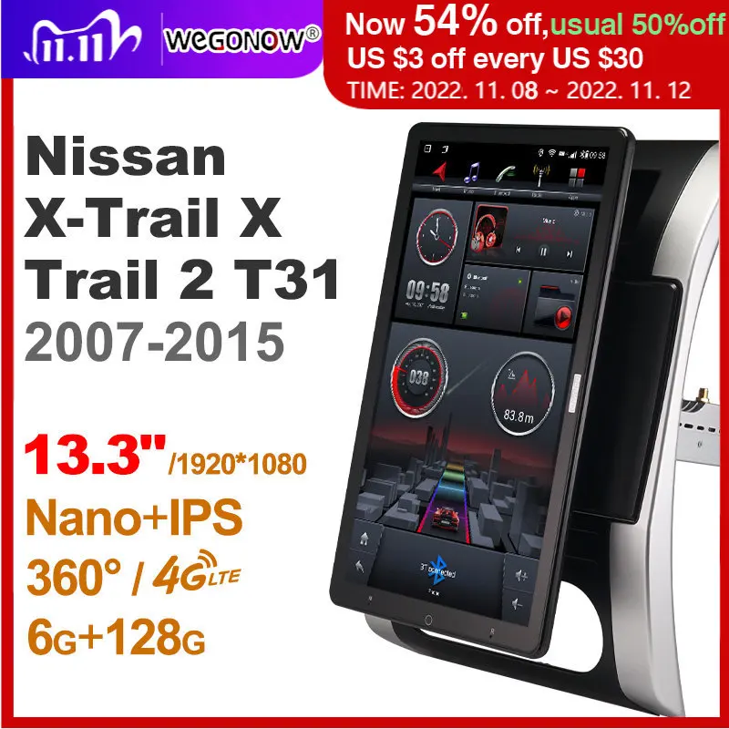 

Автомагнитола для Nissan X-Trail, X-Trail, T31, 1920-2015, Android 1080