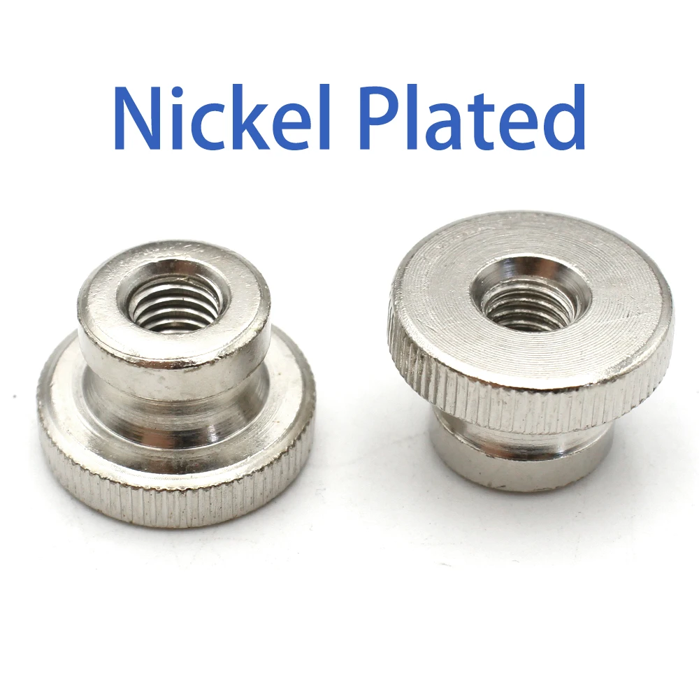 1-5 шт. M2-M12 Нержавеющая сталь 304 GB806 Ручная гайка с высокой головкой Накатная гайка для большого пальца через отверстие Слипые отверстие Рекламный декоративный гвоздь