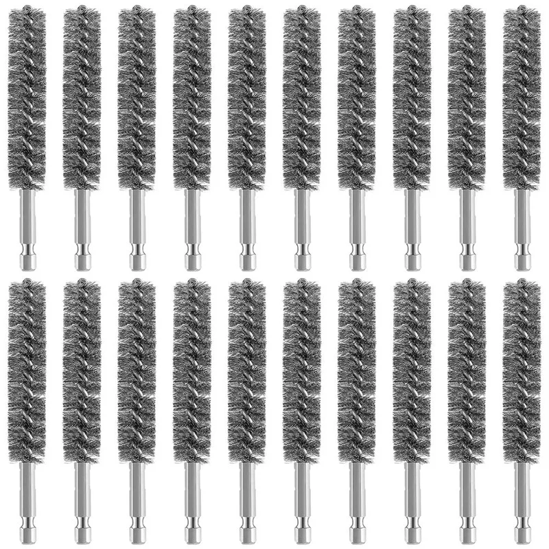 

Stainless Steel Bristles Wire Brush For Power Drill Cleaning Stainless Steel Brush (20 PCS)