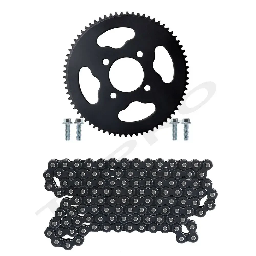

219H 112 Links Chain &70T Rear Sprocket For Racing Go Kart Karting Rotax Moto ATV Quad Dirt Pit Pocket Bike