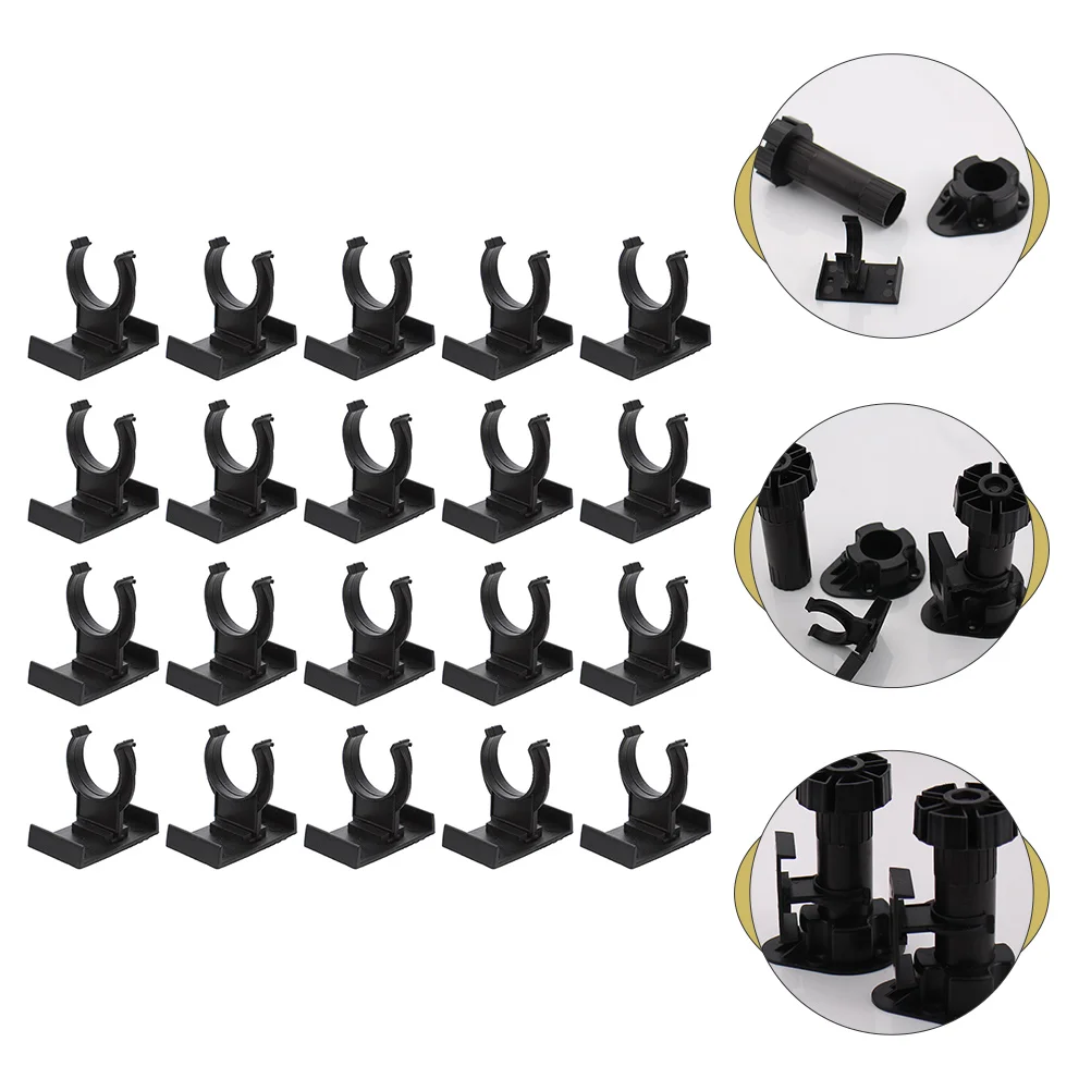 

20pcs Cabinet Leveler Kick Clips Cabinet Leg Toe Kick Clips Plinth Leg Clips