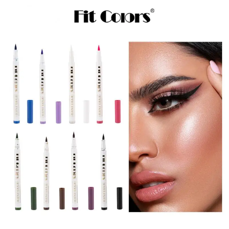 

Быстросохнущая водостойкая Женская подводка для глаз, Матовая жидкая подводка для глаз, карандаш, ультратонкая кисть, стойкая жидкая подводка для глаз