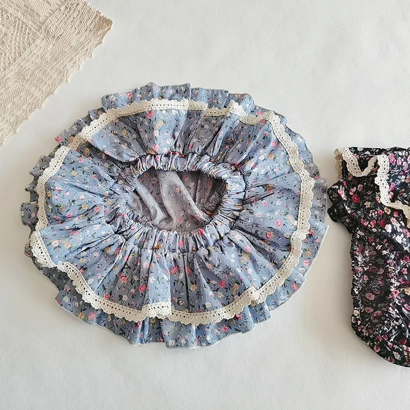 

Girls' Skirt Pants Summer Pants Wear Baby Skirt Pants Cake Puffy Skirt Women's Treasure Broken Flower Shorts Lace Bread Pants