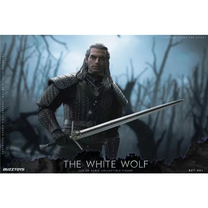 Оригинальная фигурка BUZZTOYS 1/6 белый волк геральт модель BUZ001 12 в наличии коллекция