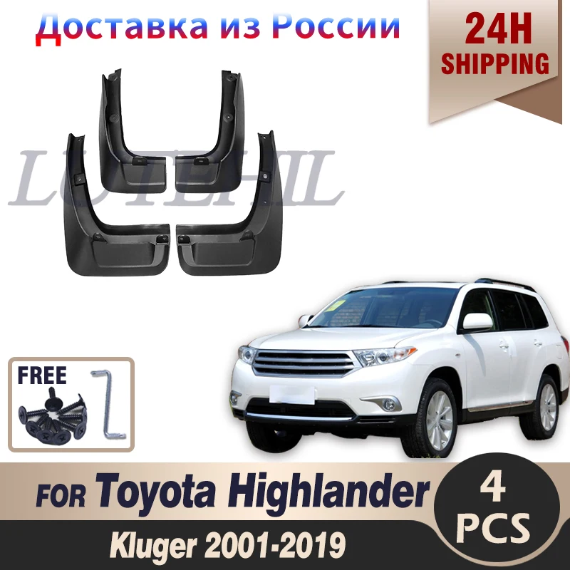 

Car Mud Flaps For Toyota Highlander Kluger 2001-2019 Mudflaps Splash Guards Mud Flap Mudguards Fender Front Rear 2002 2003 2004