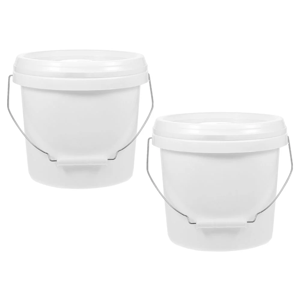 

Bucket Empty 4 Liter Lid Multi-functional Storage Container Favor Containers