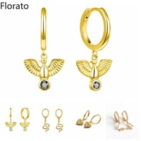 925 silver ear buckle fashion universe planetbutterfly hoop earrings for women zirconia huggies drop earrings jewelry gift