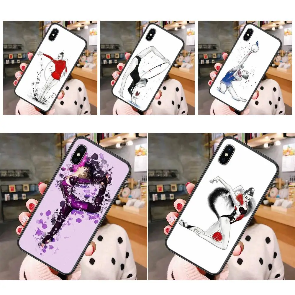 

Painting Girl Sport Gymnastic Accessories Type For Huawei nova 2s 3 3e 3I 4 4E 5 5i 5T 5z 6 7 7i 8 8i 9 Pro Se Black Etui