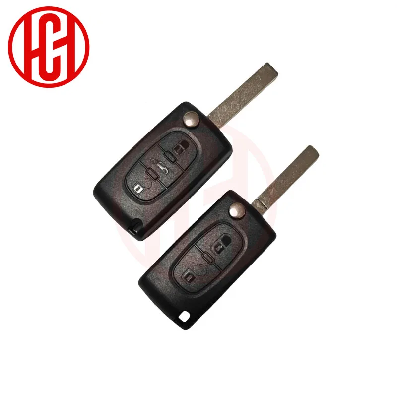 Фото ID46 чип 433 МГц ASK HU83 VA2 для Citroen C2 C3 C4 C5 C6 Xsara Berlingo для Peugeot 207 307 308 407 607 807 откидной дистанционный автомобильный ключ №4
