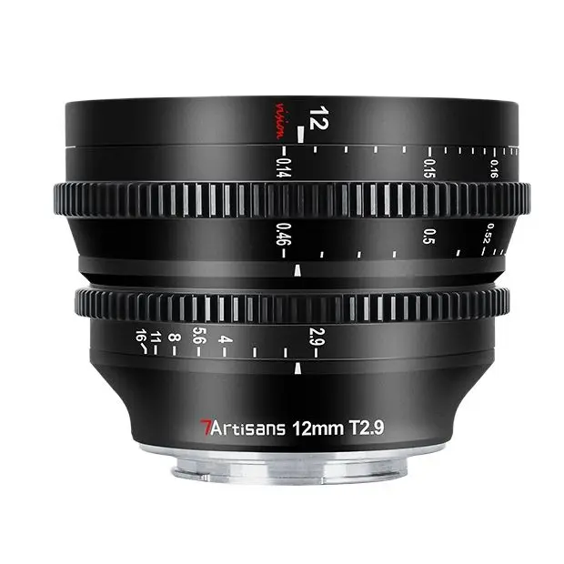 Объектив 7artisans 7 artisans 12 мм T2.9 APS-C широкоугольный Cine-объектив для камеры Sony E Micro 4/3 FUJI