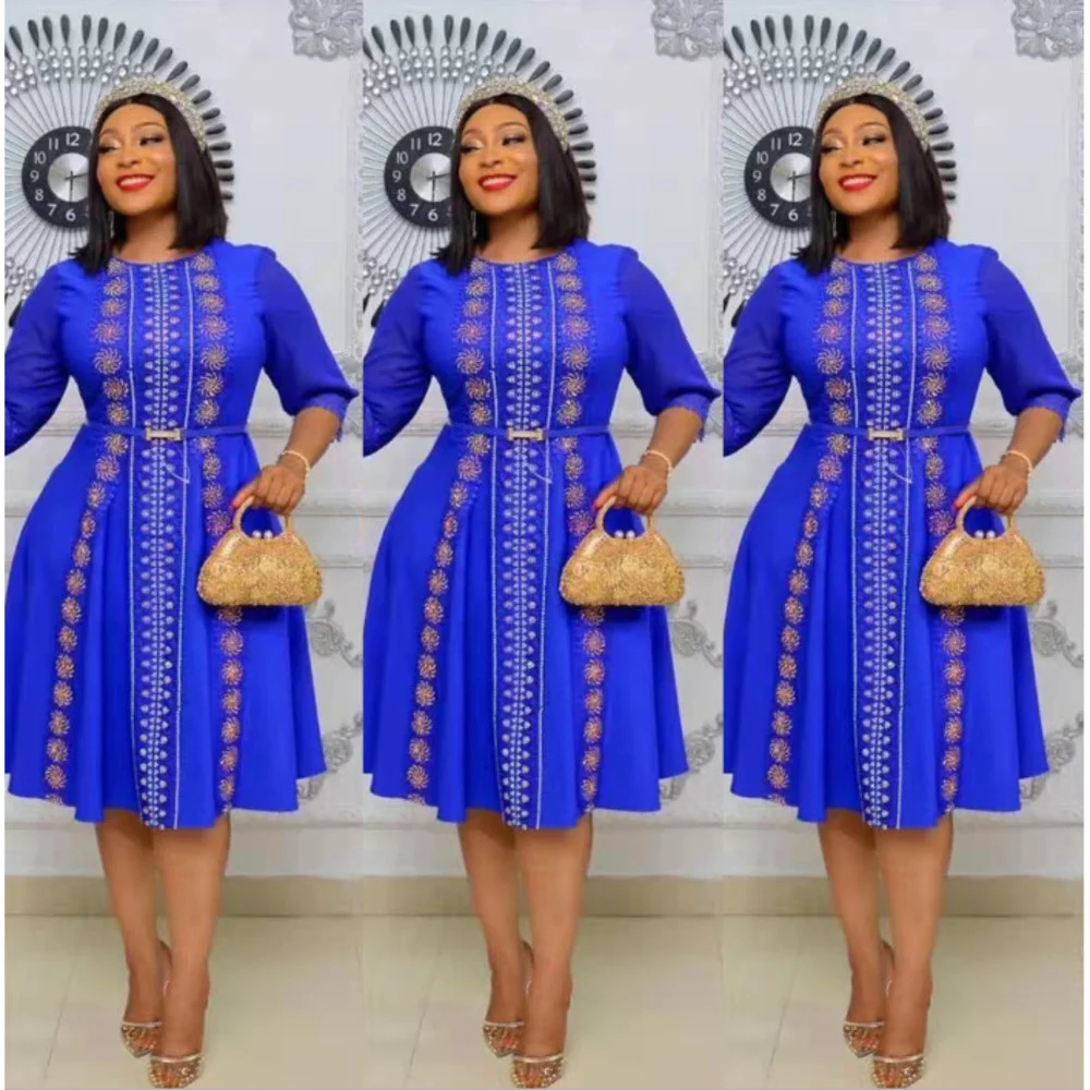 

Plus size Sequins Turkey 2022 Dress African Dresses for Fashion Women