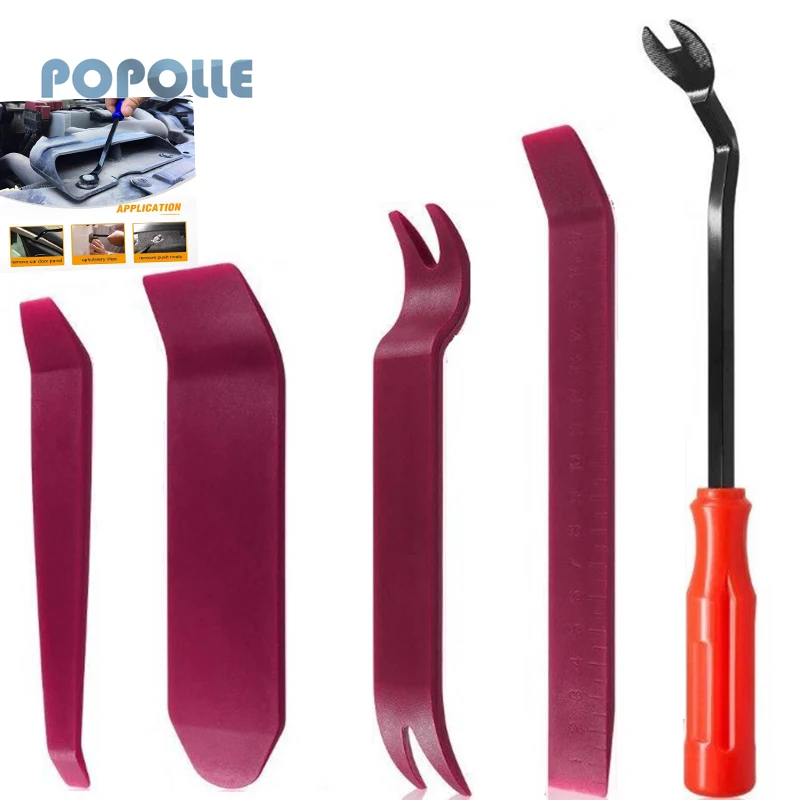 

5-piece Car Disassembly Tool Door Plywood Decorative Skid Plate Blade Disassembly and Assembly Plastic Car Interior Tool Set