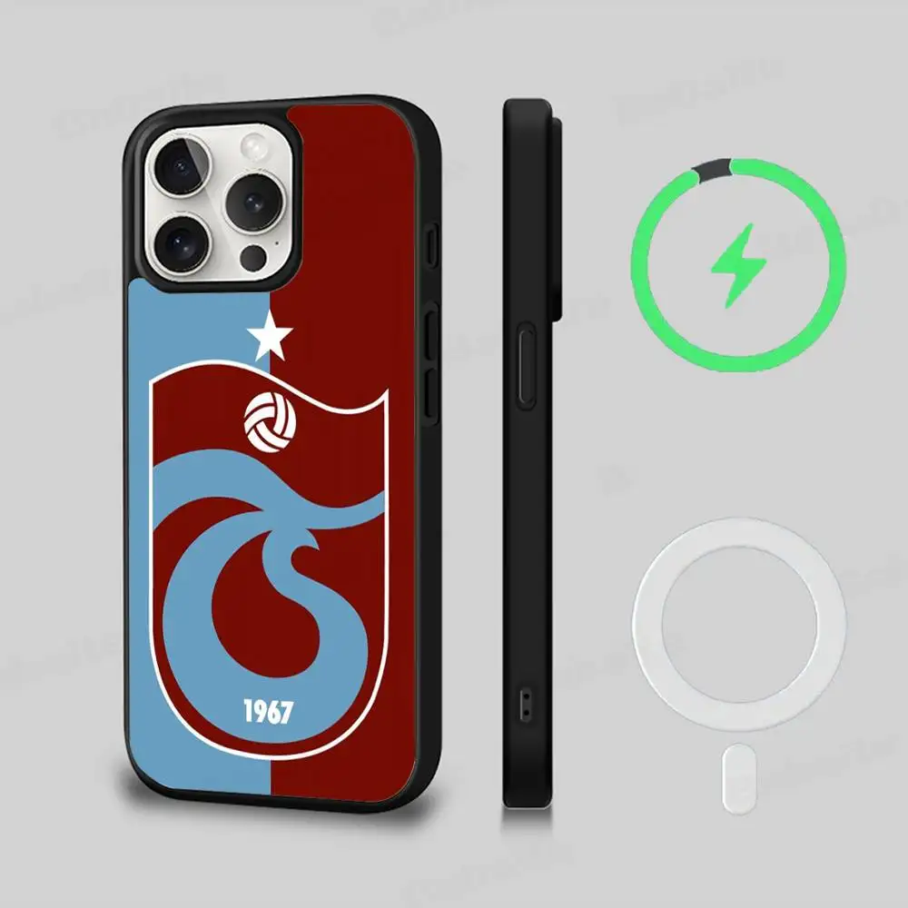 Фото Магнитный чехол для телефона T-Turkey T-Trabzonspor для iPhone 16 15 14 13 12 11 17 Pro Max Plus с поддержкой беспроводной зарядки №3