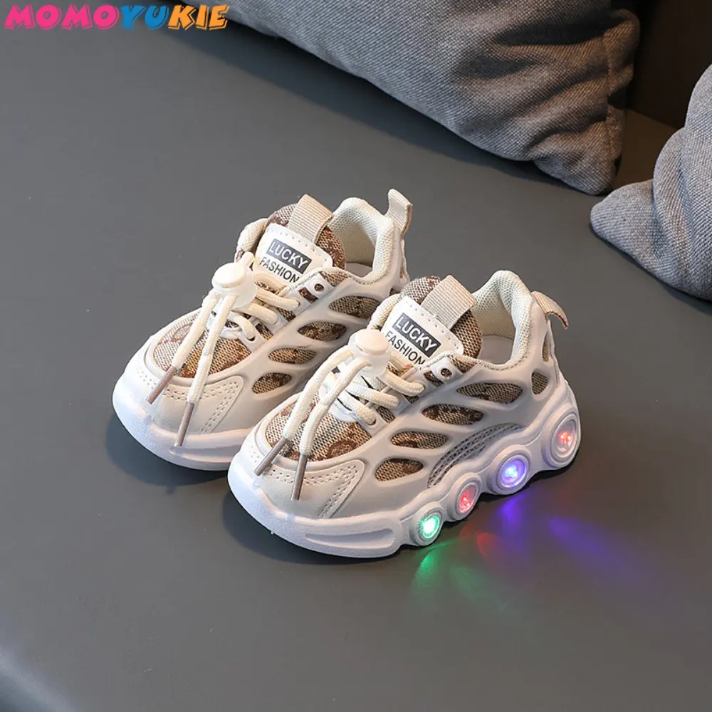 Size 21-30 New LED Children Glowing Shoes Baby Luminous Sneakers Boys Lighting Running Shoes Kids Breathable Mesh Sneakers 1 Size 21-30 New LED Children Glowing Shoes Baby Luminous Sneakers Boys Lighting Running Shoes Kids Breathable Mesh Sneakers 1