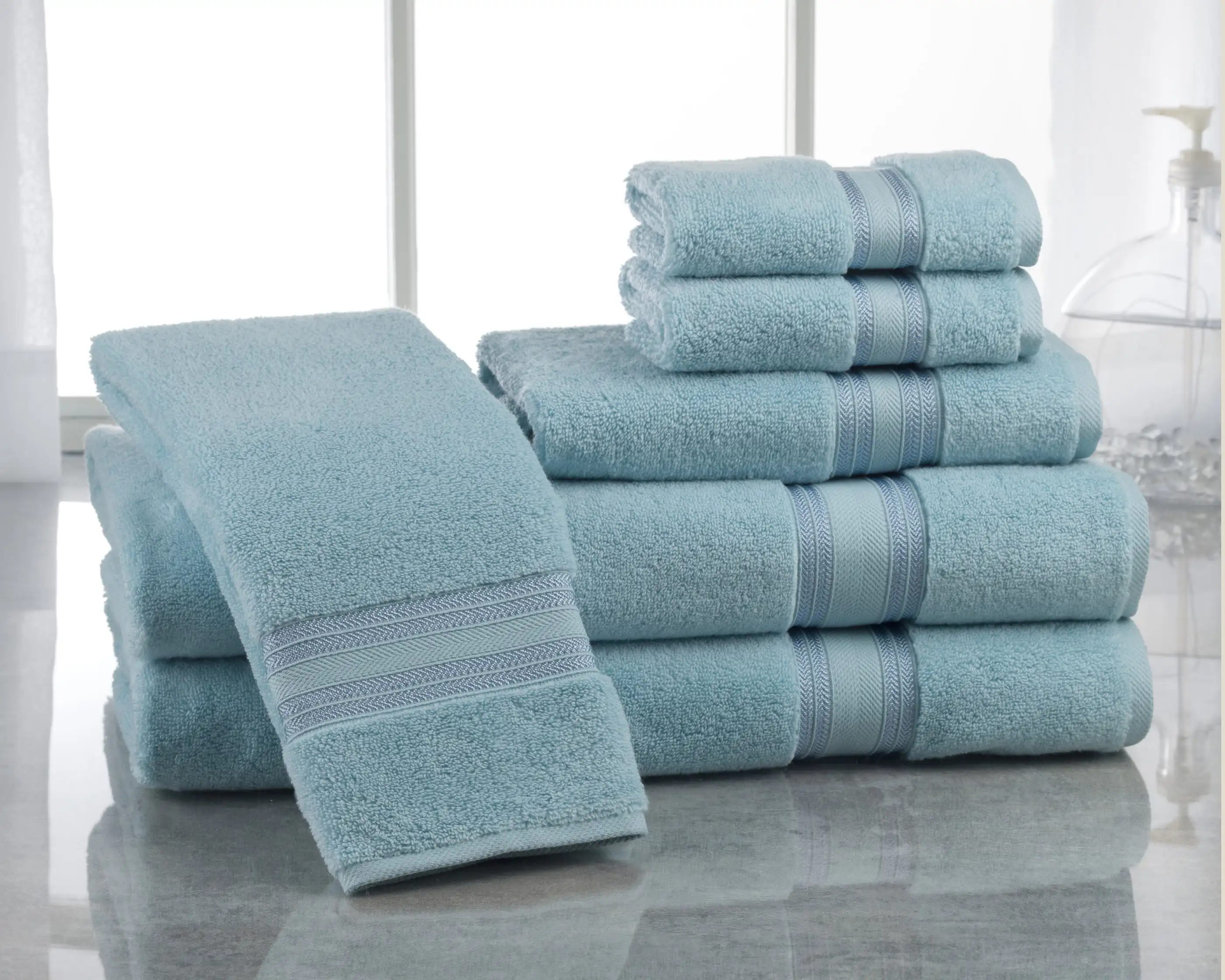 

Cotton Ultra Low Twist 8-Piece Bath Towel Set, GreyFace Bath Towels wash cleaning