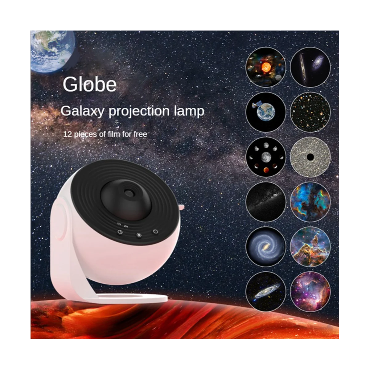 

Galaxy Projector, Star Projector Star Night Light with Solar System Constellation Children's Adult Bedroom Ceiling