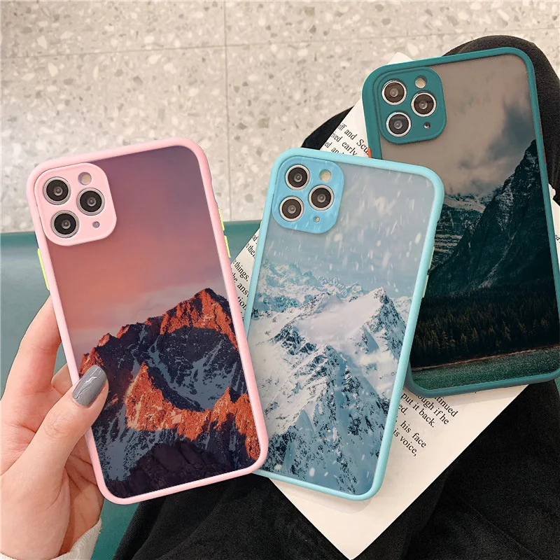 Чехол для телефона с изображением Снежной Горы iPhone X XR XS MAX 7 8 Plus SE 2020