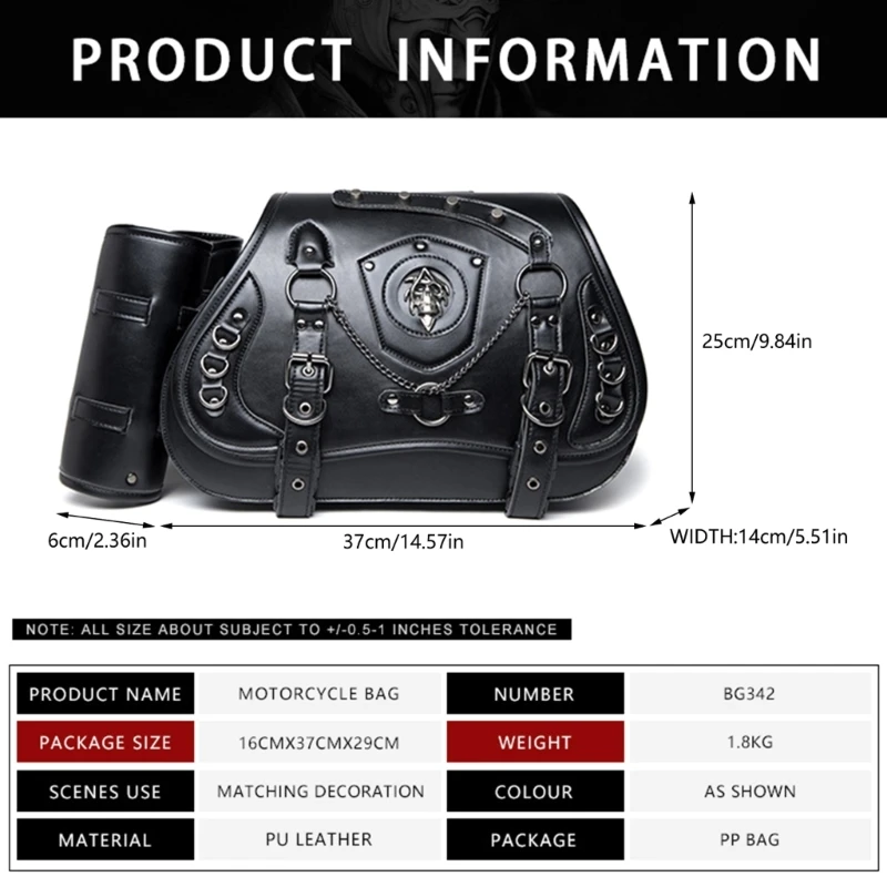 Мотоциклетная сумка седельная с регулируемым ремнем Прочная