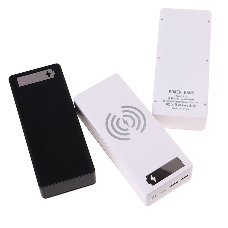 

16*18650 USB Welding Free Battery Storage Box Fast Wireless Charging Power Case