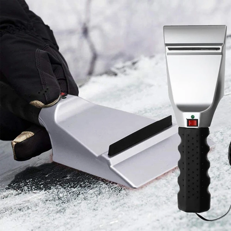

12V Heatable Car Ice Scraper Electric Heating Ice Shovel Windshield Snow Removal Shovel for Car SUV Truck