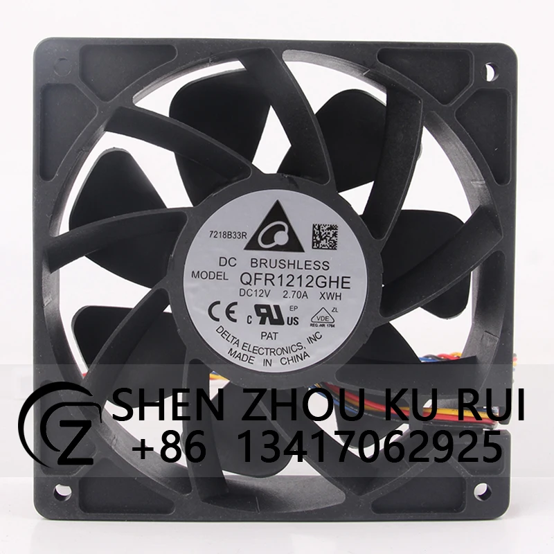 Двойной шарикоподшипник для DELTA qfr12ghe 120x12038x38 мм, 12 В, а, дюйма, 12 см, Вентилятор охлаждения с инвертором