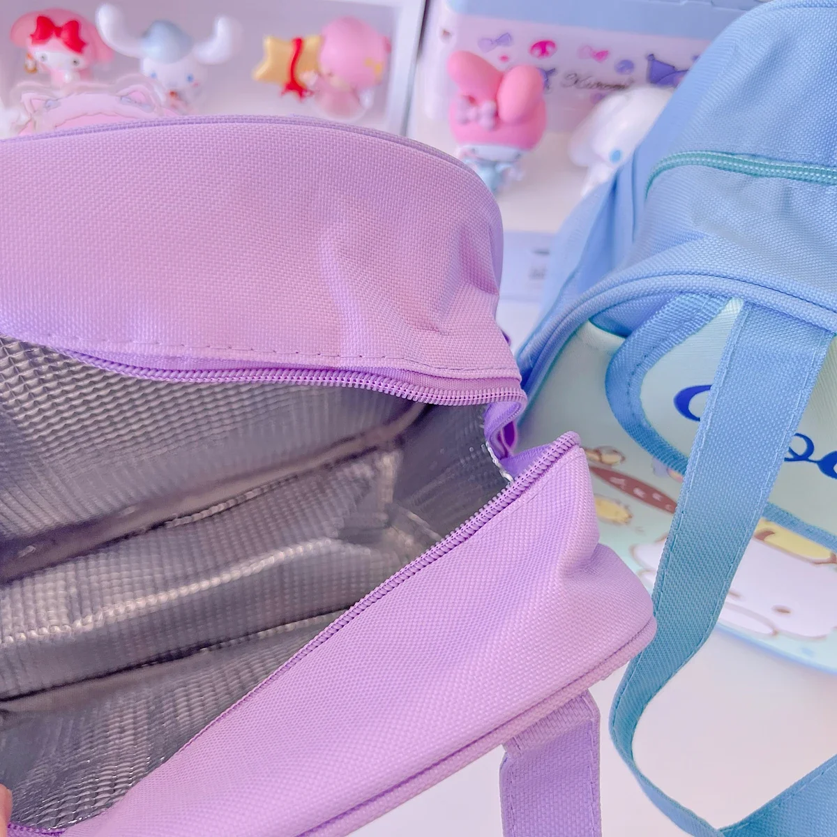 MINISO Kawaii Sanrio Kuromi ланч-бокс аниме My Melody Cinnmoroll дорожная термобокс школьная детская