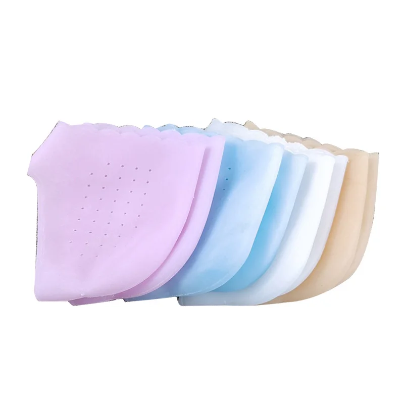 2Pcs New Silicone Feet Care Socks Moisturizing Gel Heel Thin Socks with Hole Cracked Foot Skin Care Protectors Foot Care Tool images - 6