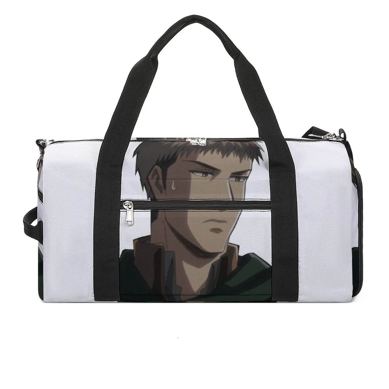 

Jean Kirstein Gym Bag Attack on Titan Anime Japan Travel Training Sports Bags Men Custom with Shoes Fitness Bag Oxford Handbags