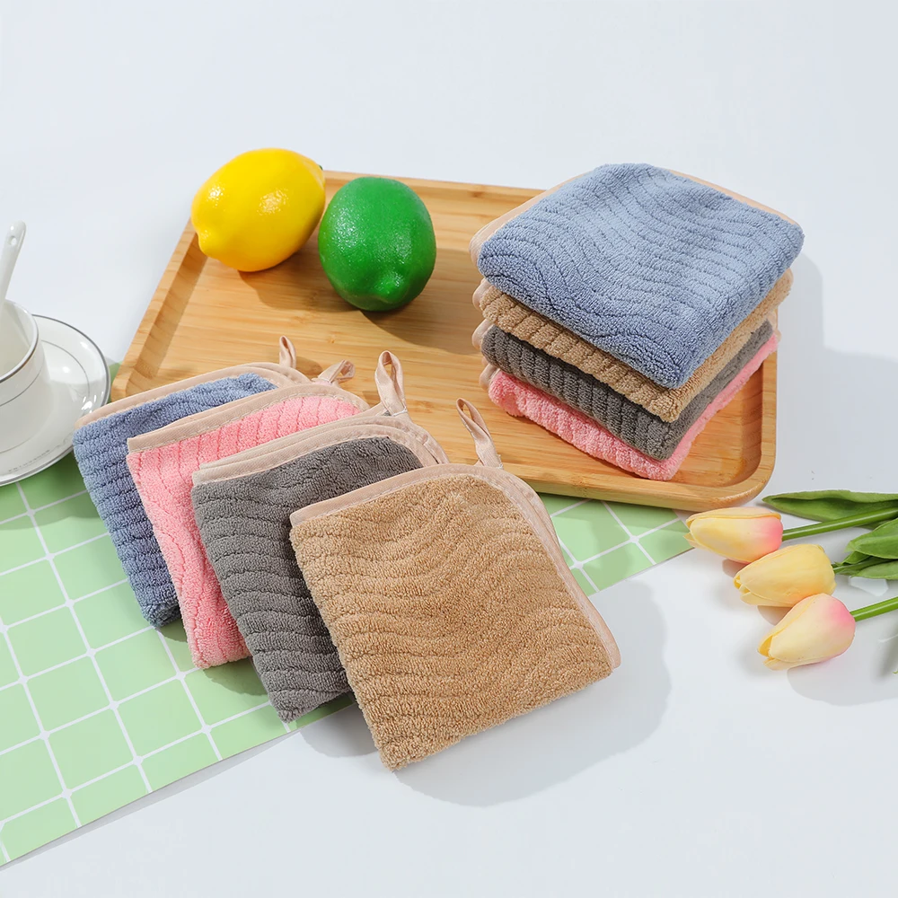 

8/20PCS Useful 25x25CM Absorbent Microfiber Kitchen Cleaning Cloths Sanitary Tableware Household Dish Cloth Kitchen Accessories