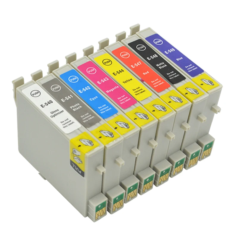 Совместимый чернильный картридж для T0540 T0541 T0542 T0543 T0544 T0547 T0548 T0549 Epson Stylus Photo R800 R1800