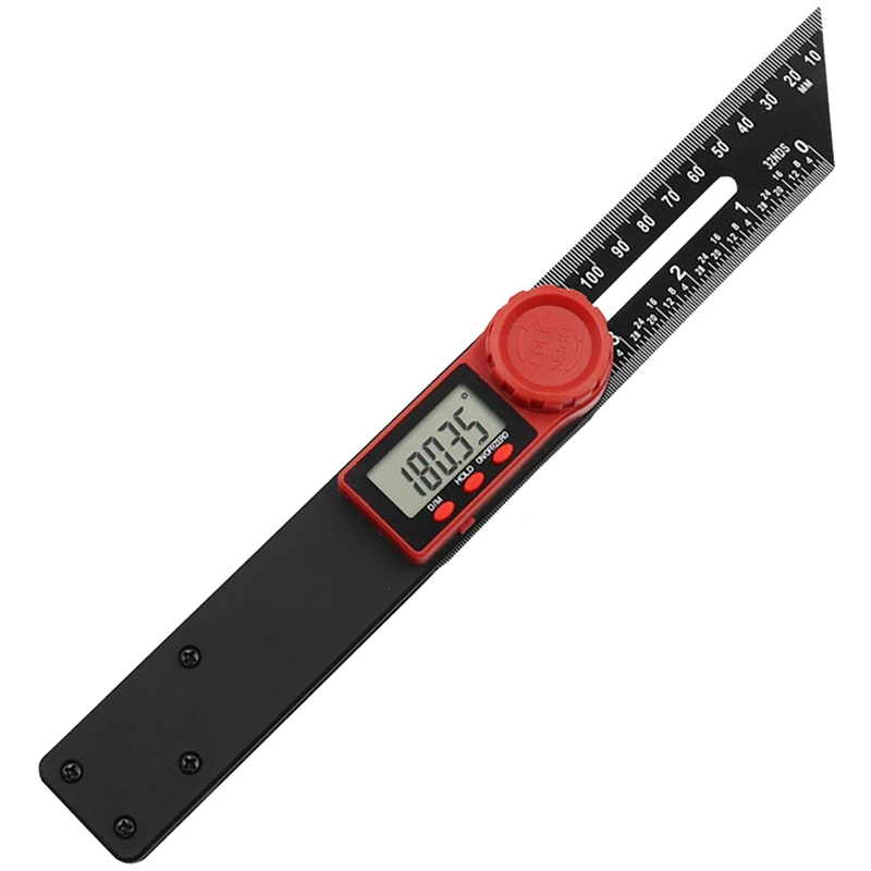 

Digital Angle Gauge T Type Bevel Gauge And Protractor 180Mm/360° LCD Display For Woodworking Metalworking Construction