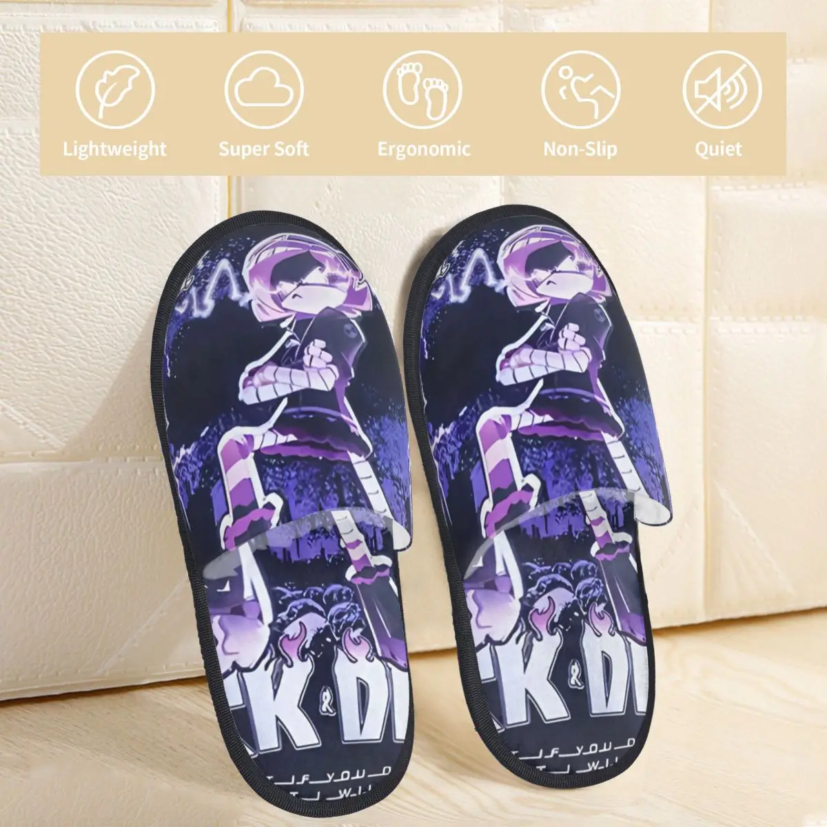 Зимние пушистые хлопковые тапочки для убийц дронов Uzi Doorman Merch домашние меховые