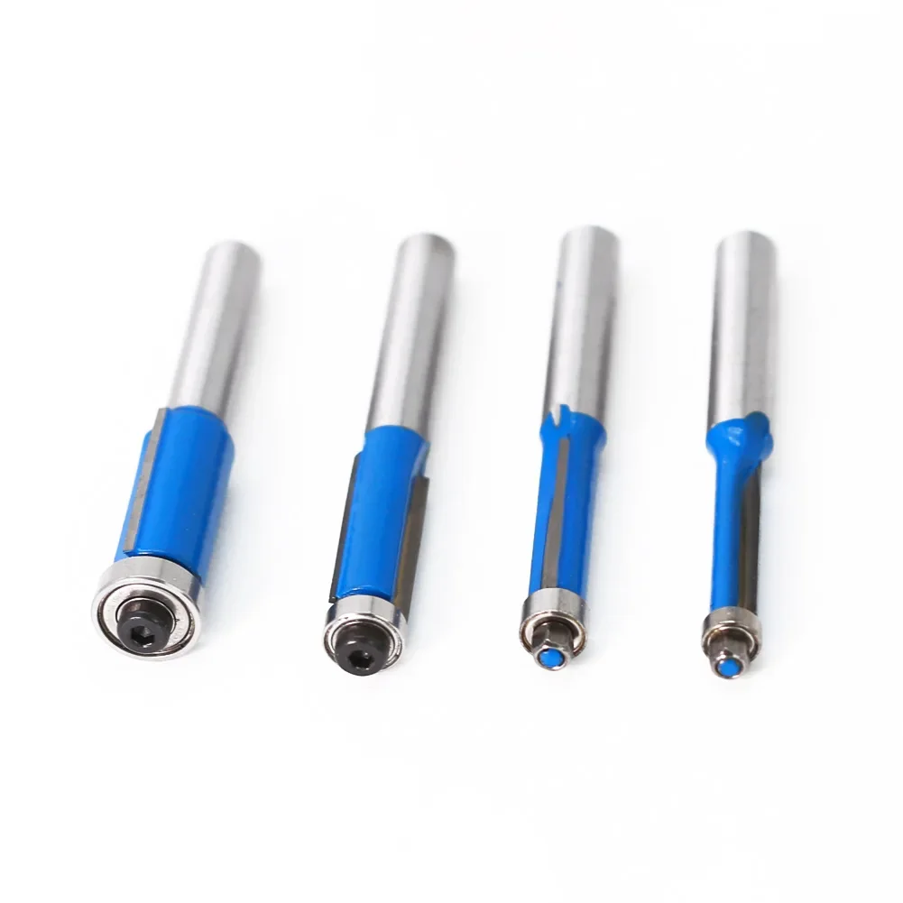 4 шт. 8 мм хвостовик 1 дюйм фреза с подшипником для деревянного шаблона из карбида