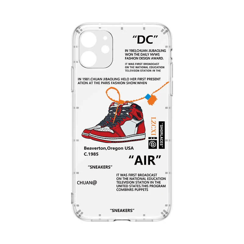 2022 Hot Off Sports shoes brand phone case for iphone 12 13 mini 11 14 X XS Max XR 7 8 Plus SNEAKERS white label soft TPU Cover