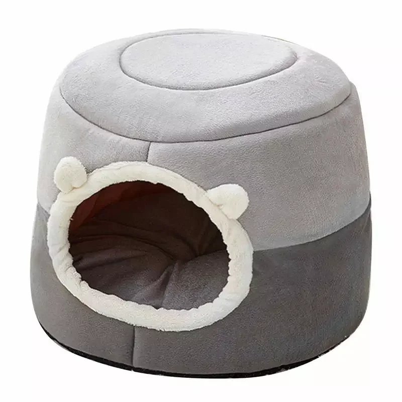 

Comfort Dog House Cotton Pets Tent House Cozy Cave Nest Foldable Bed Comfortable Accessories For Keeping Pets Warm