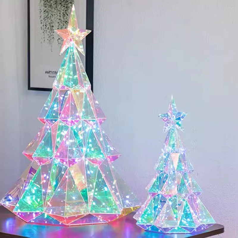 Рождественская елка красочные огни витрина для отеля украшение стойки