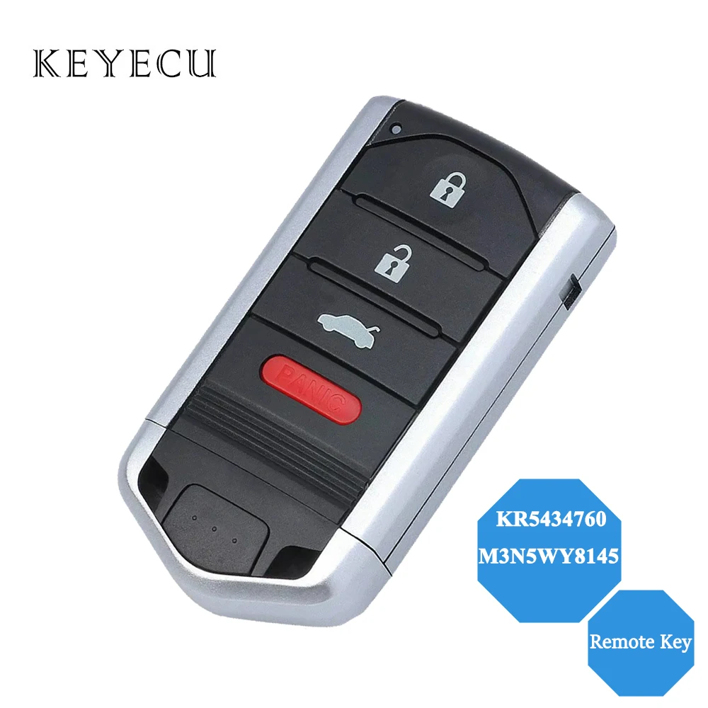 Keyecu FCC ID: KR 5434760 / M3N5WY8145 для Acura TL 2009-2014 ILX 2013-2015 умный дистанционный автомобильный