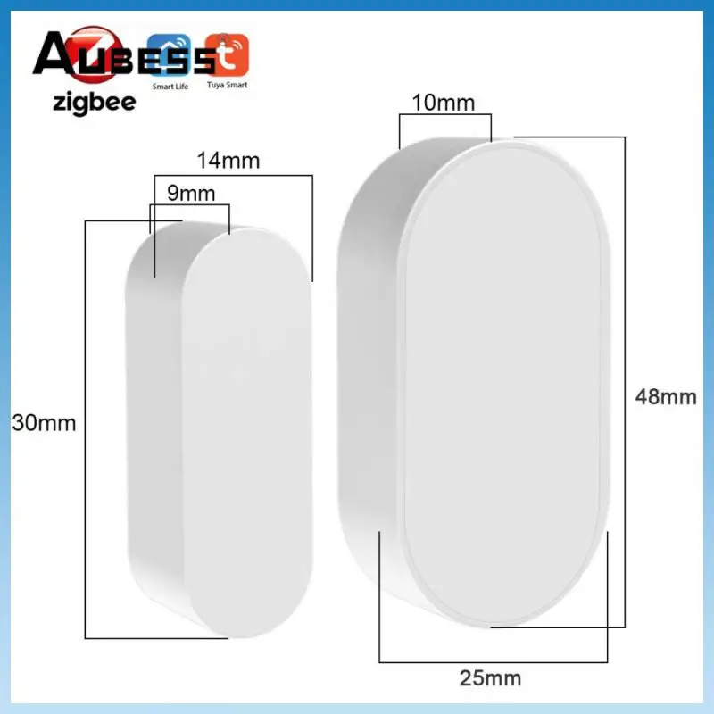 

Дверные детекторы Google Home Tuya Smart Home, магнитный сенсор для дверей и окон, беспроводная умная охранная сигнализация Alexa Zigbee