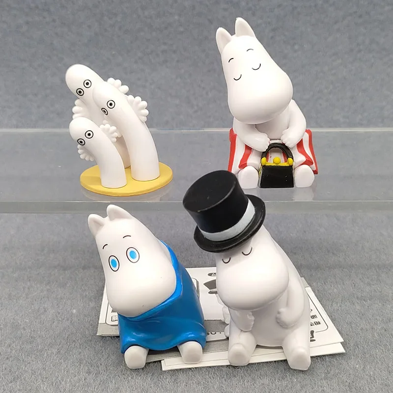 Аниме-фигурка Moomins Fatty Family Snufkin Little My Blind Box игрушки милая кукла настольный орнамент