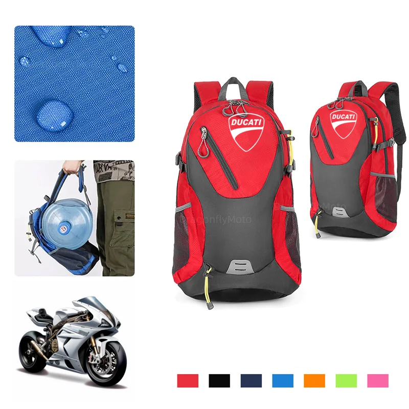 DragonflyMoto большой вместительный спортивный мотоциклетный рюкзак из полиэстера для