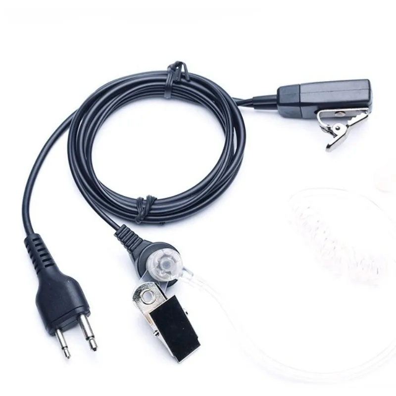 Фото 2-контактный наушник PTT с микрофоном, гарнитура для ICOM IC-V8, IC-V85, IC-V82, IC-V80, IC-F3021, F3023, IC-T2A Walkie Talkie №1