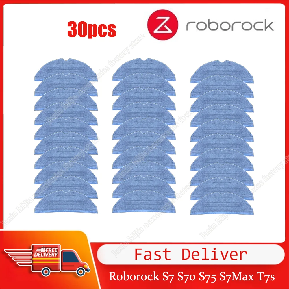 

Roborock S7 S70 S75 S7Max S7MaxV T7s T7s Plus Mop Pad Vacuum Cleaner Robot Mop Rags Parts Mop Cloths Accessories