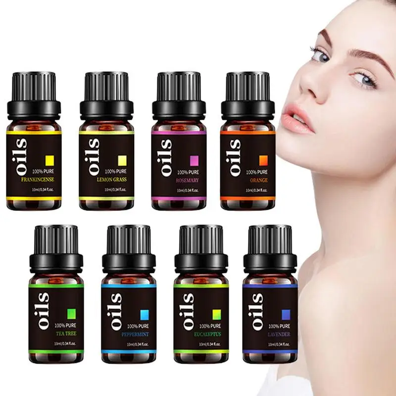 

Essential Oils Set Body Massage Essential Oil Set 8pcs Relaxing Massage Oil Kit Moisturizing Plant Essential Oil For Skin Care