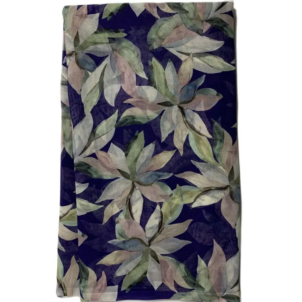 

Latest African Fabric High Quality Prints Swiss Voile Lace Cotton Cloth For Women Dress Sewing 5 Yards