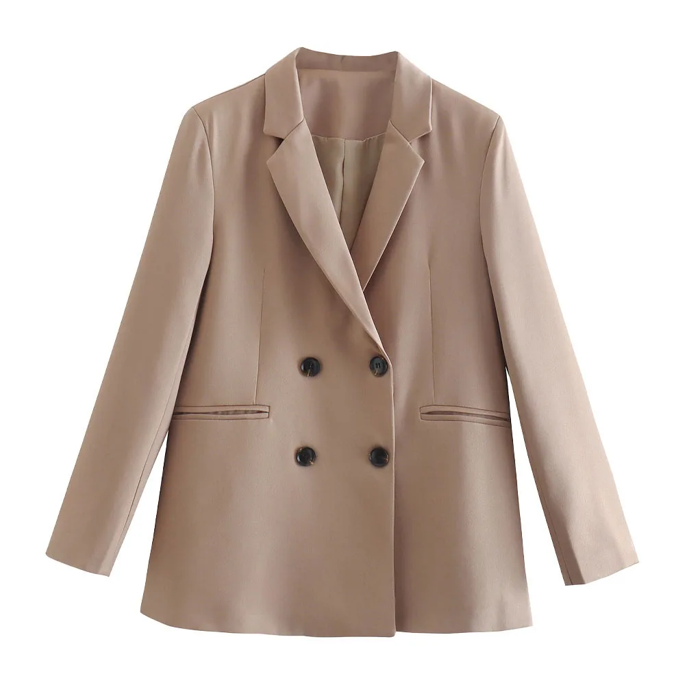 

Новинка 2022, Однотонный женский пиджак, весна и осень, Корейская версия, повседневный свободный высококачественный блейзер