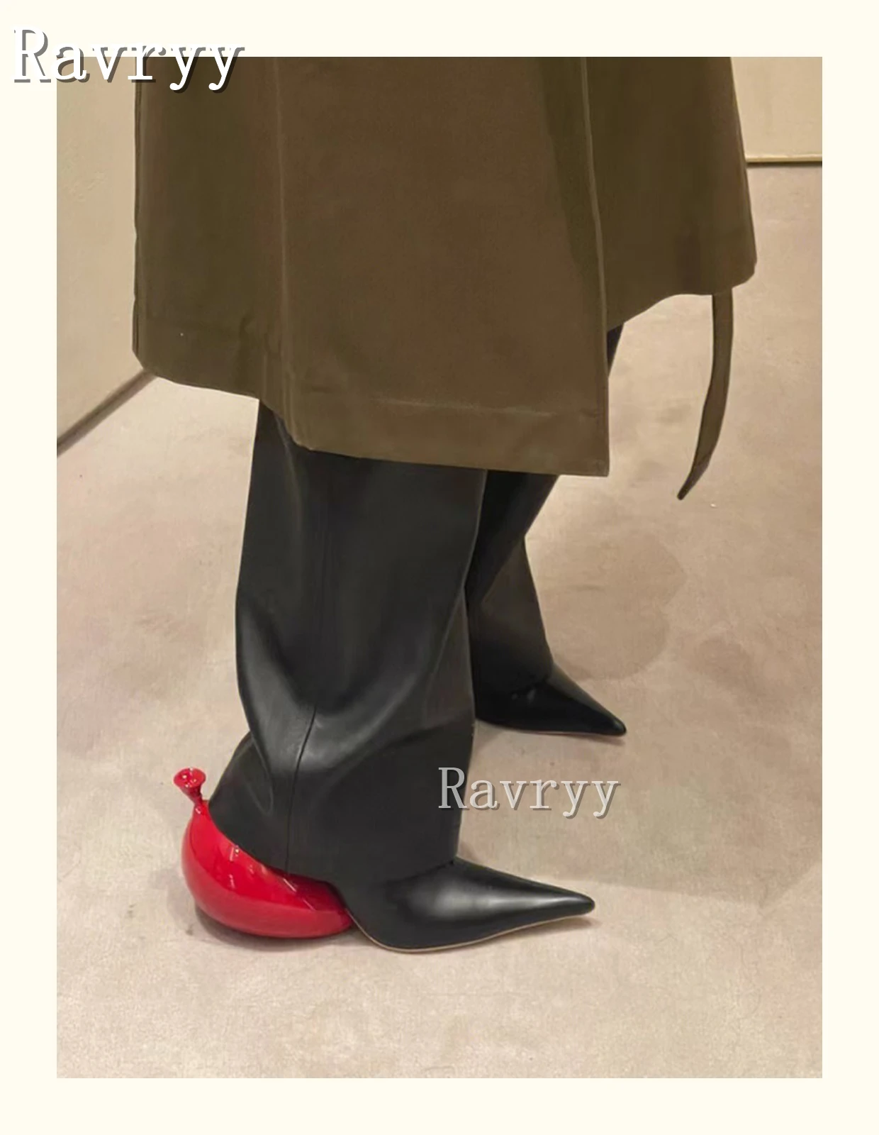 2023 New Design Strange Style Heel Pumps Women's High-Heeled Shoes Pointy European and American Fashion Casual Shoes