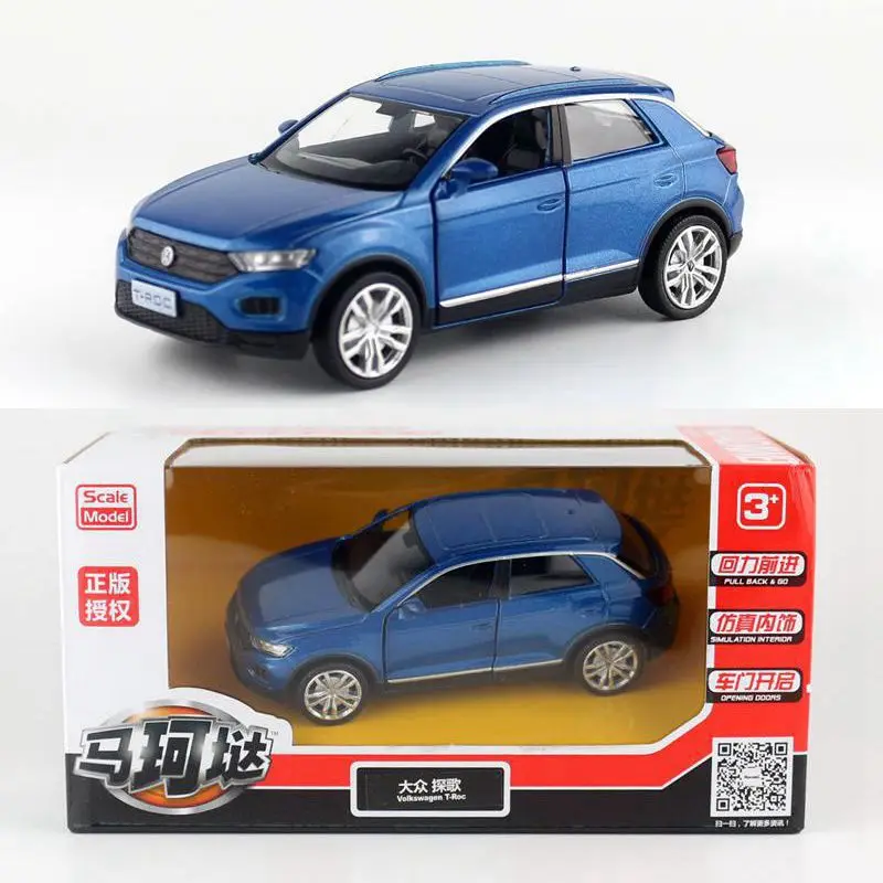 

TOY GODS 1/36 Scale Pull Back Car Model Toys Volkswagen T-ROC SUV Diecast Metal Car Model Toy For Children,Gift